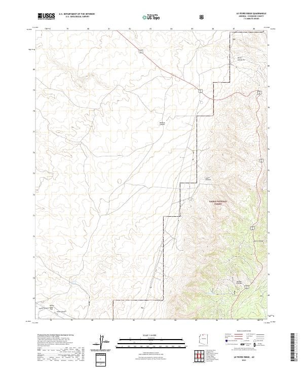 Le Fevre Ridge topographic map thumbnail