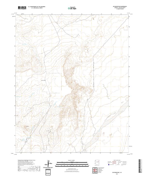 Lee Mountain topographic map thumbnail
