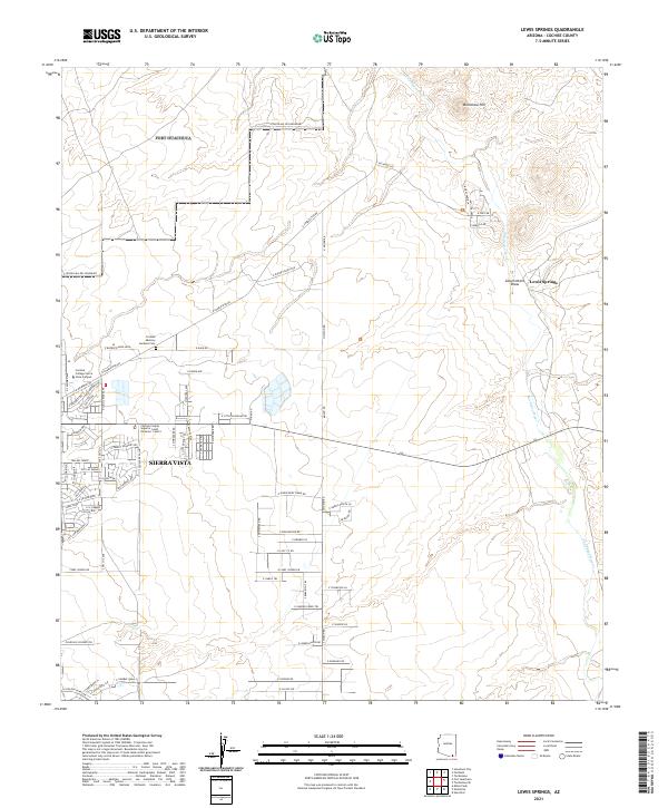 Lewis Springs topographic map thumbnail