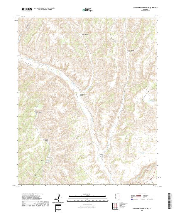 Limestone Canyon South topographic map thumbnail