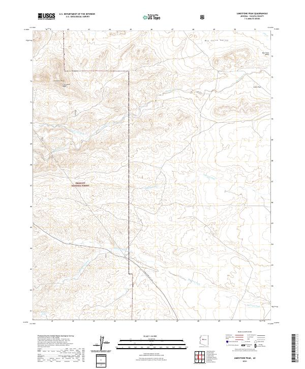 Limestone Peak topographic map thumbnail