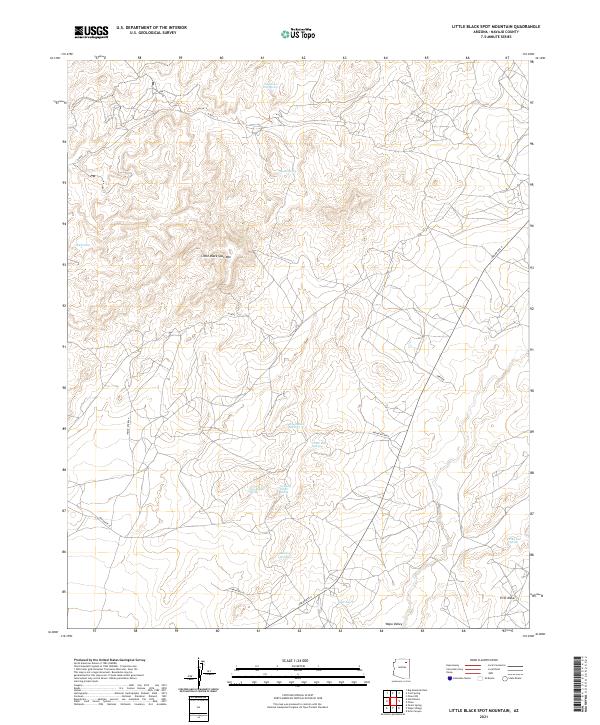 Little Black Spot Mountain topographic map thumbnail
