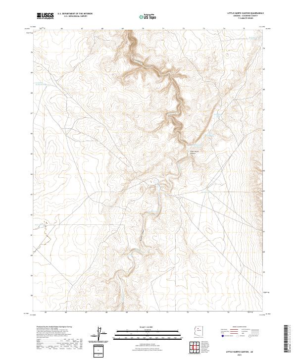 Little Harpo Canyon topographic map thumbnail
