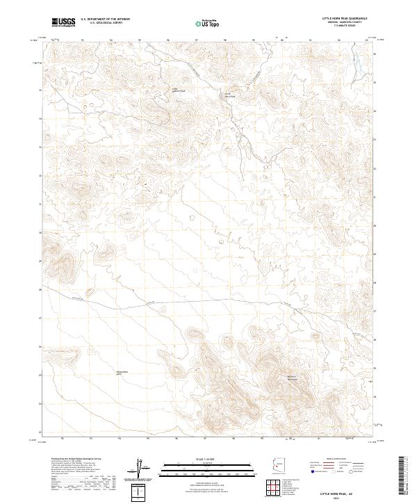 Little Horn Peak topographic map thumbnail