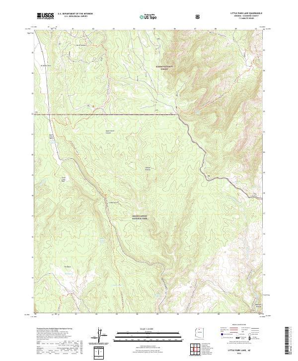Little Park Lake topographic map thumbnail