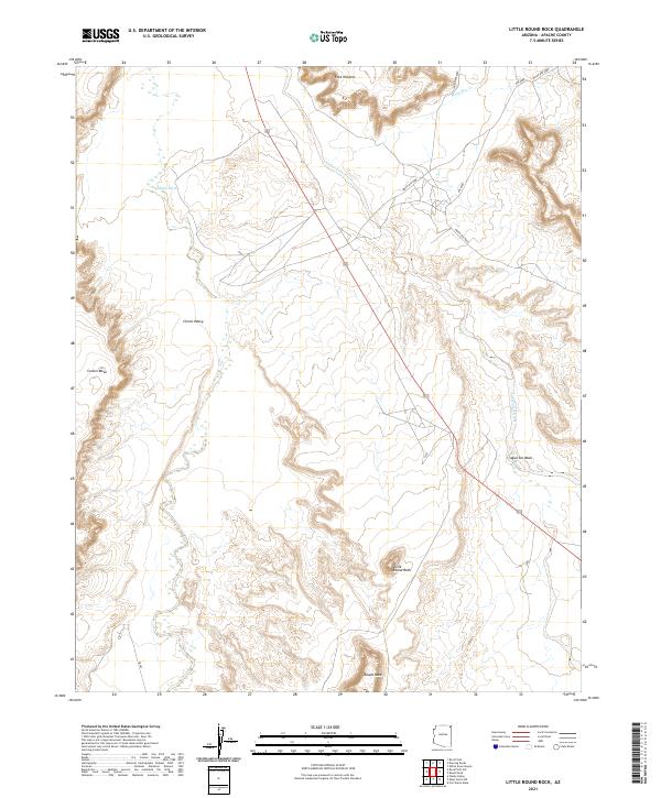 Little Round Rock topographic map thumbnail
