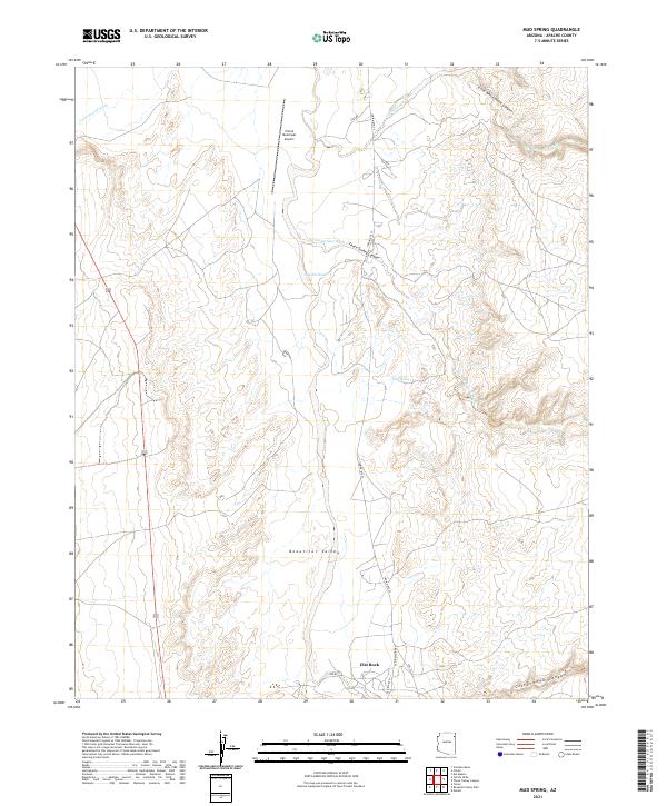 Mud Spring topographic map thumbnail