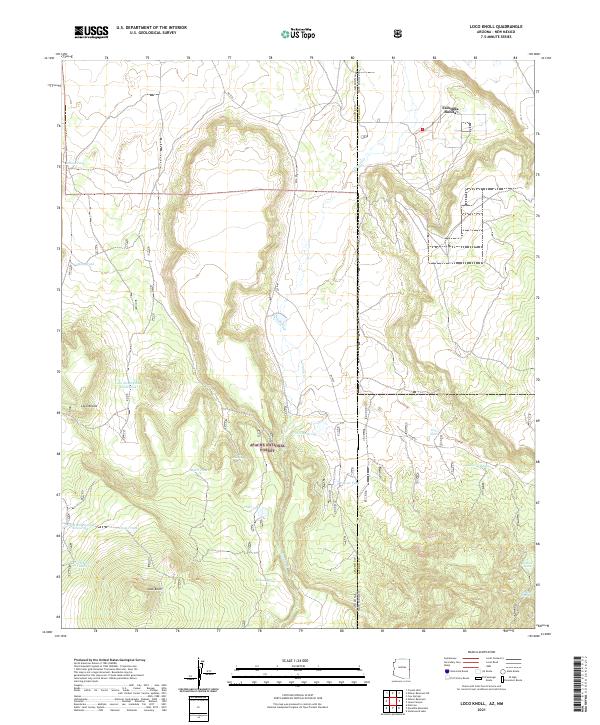 Loco Knoll topographic map thumbnail