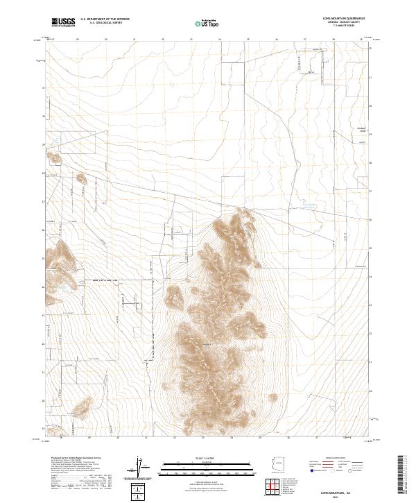 Long Mountain topographic map thumbnail