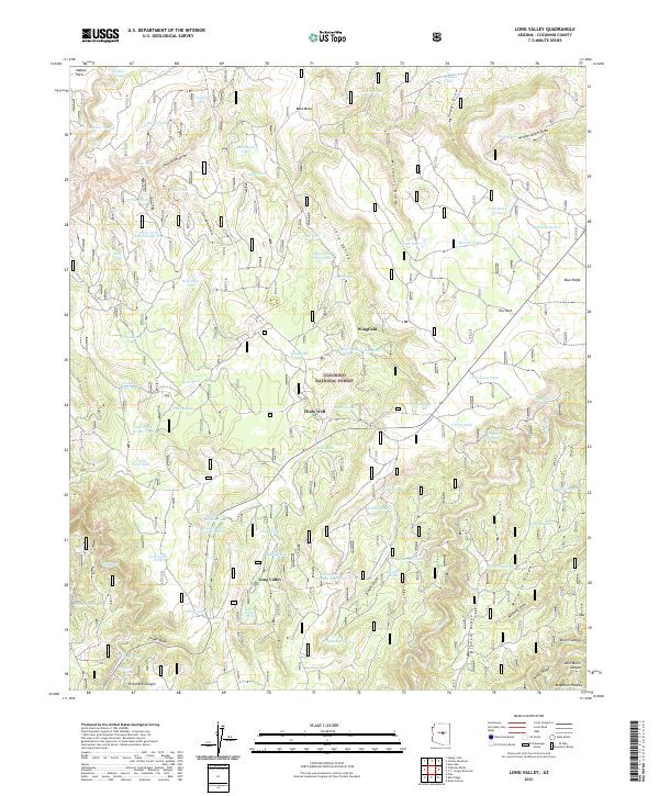 Long Valley topographic map thumbnail