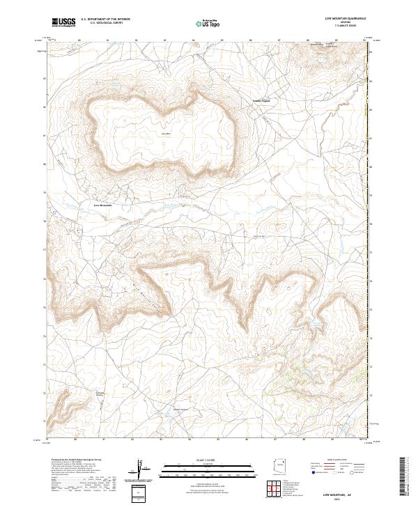 Low Mountain 2021 topographic map thumbnail