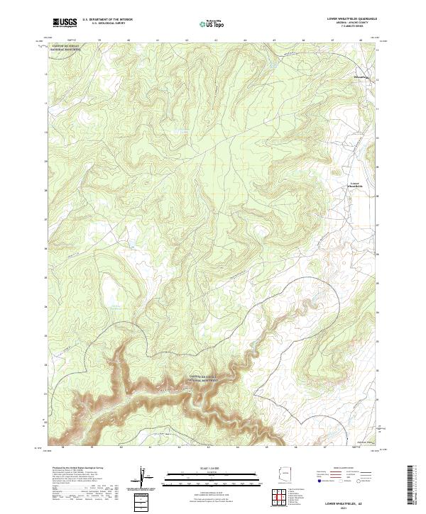 Lower Wheatfields topographic map thumbnail