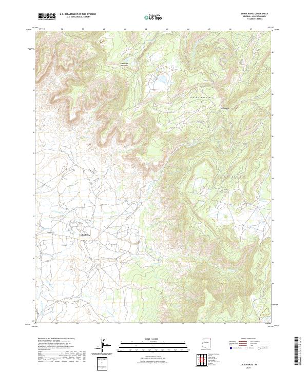 Lukachukai topographic map thumbnail