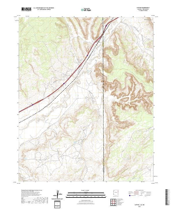 Lupton topographic map thumbnail