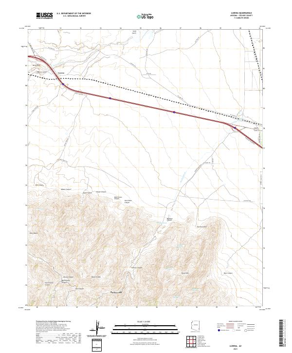Luzena topographic map thumbnail