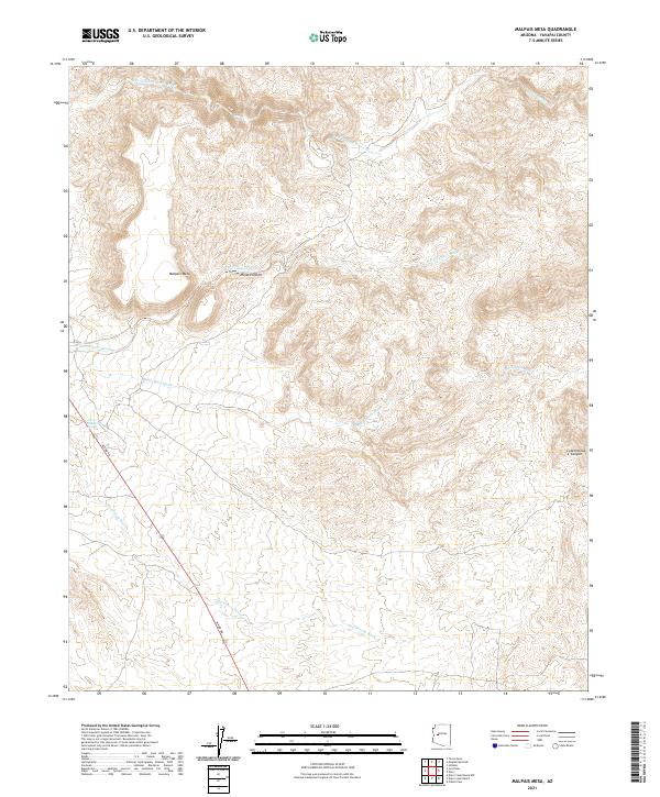 Malpais Mesa topographic map thumbnail