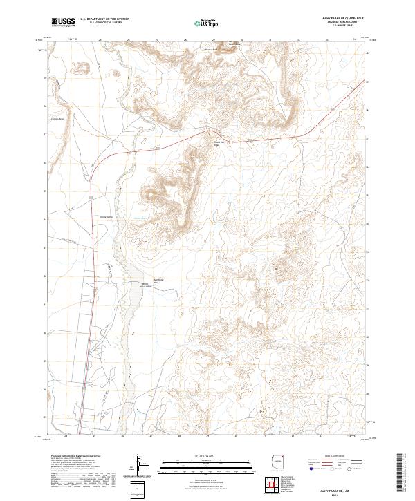 Many Farms NE topographic map thumbnail