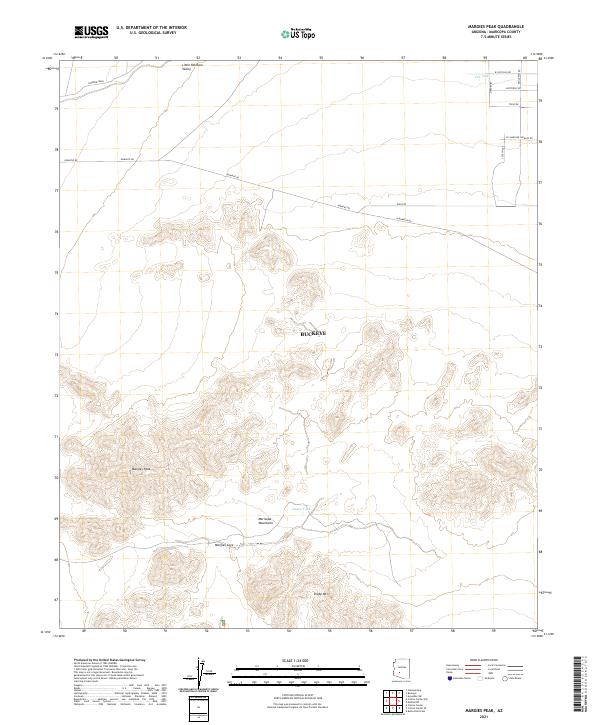 Margies Peak topographic map thumbnail