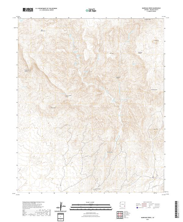 Markham Creek 2021 topographic map thumbnail
