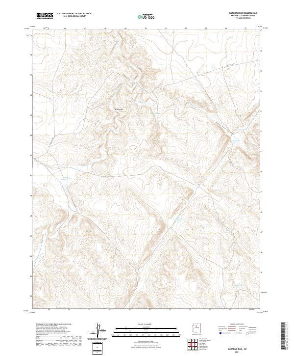 Markham Dam topographic map thumbnail