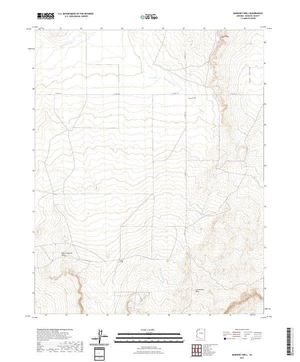 Maroney Well topographic map thumbnail