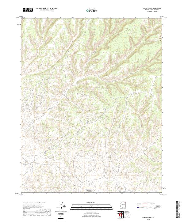 Marsh Pass SE topographic map thumbnail