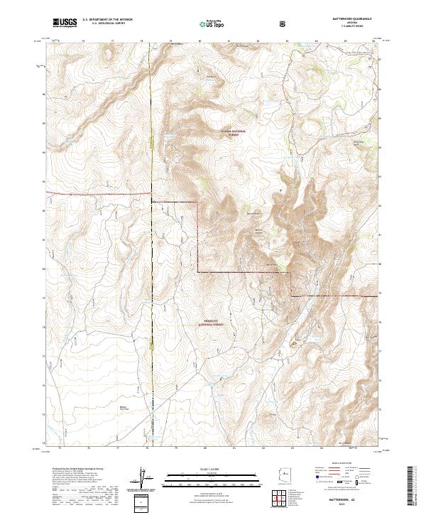 Matterhorn topographic map thumbnail