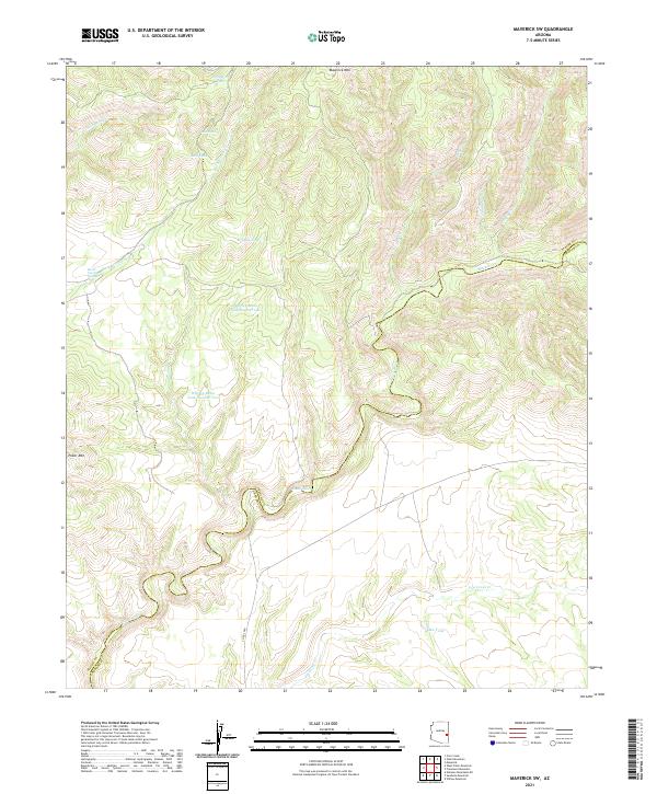 Maverick SW topographic map thumbnail
