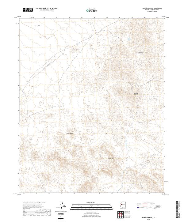 McCracken Peak topographic map thumbnail