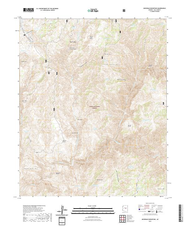 McDonald Mountain 2021 topographic map thumbnail