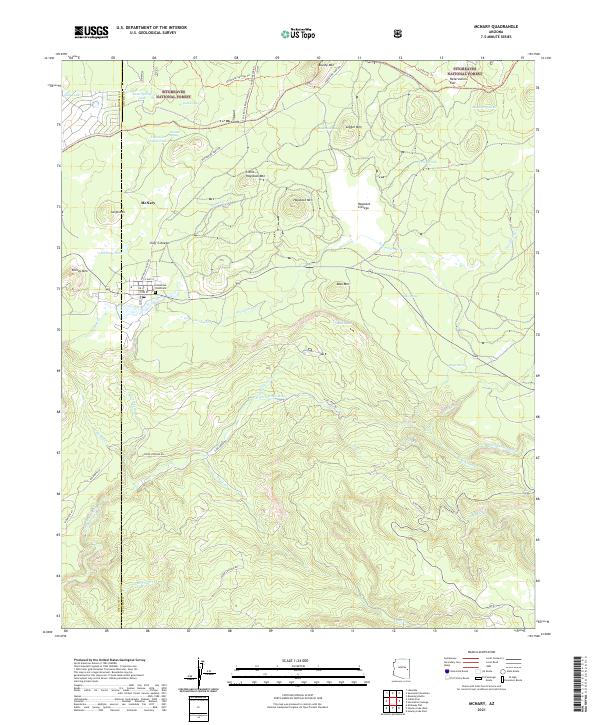 McNary topographic map thumbnail
