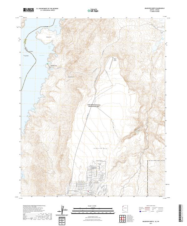 Meadview North topographic map thumbnail