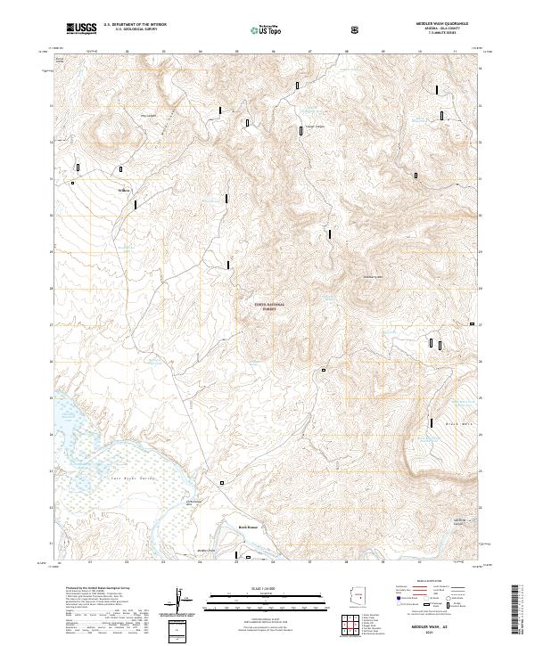 Meddler Wash topographic map thumbnail