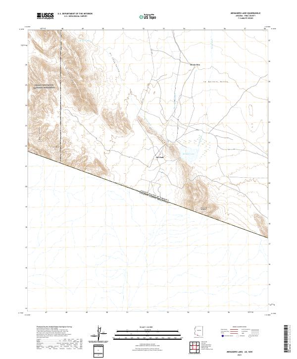 Menagers Lake topographic map thumbnail