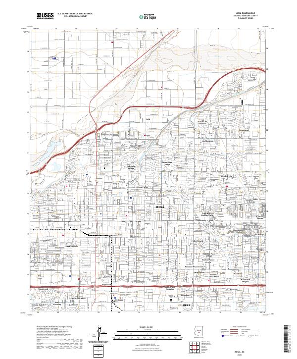 Mesa topographic map thumbnail