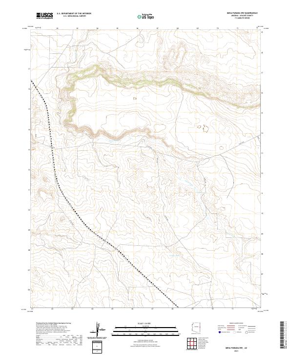 Mesa Parada NW topographic map thumbnail