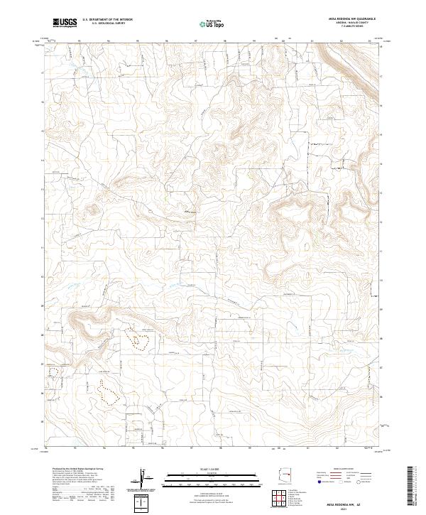 Mesa Redonda NW topographic map thumbnail