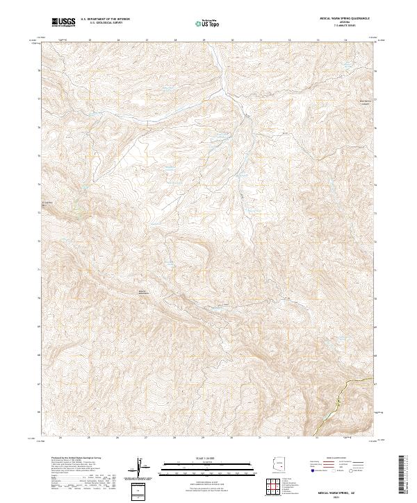 Mescal Warm Spring topographic map thumbnail