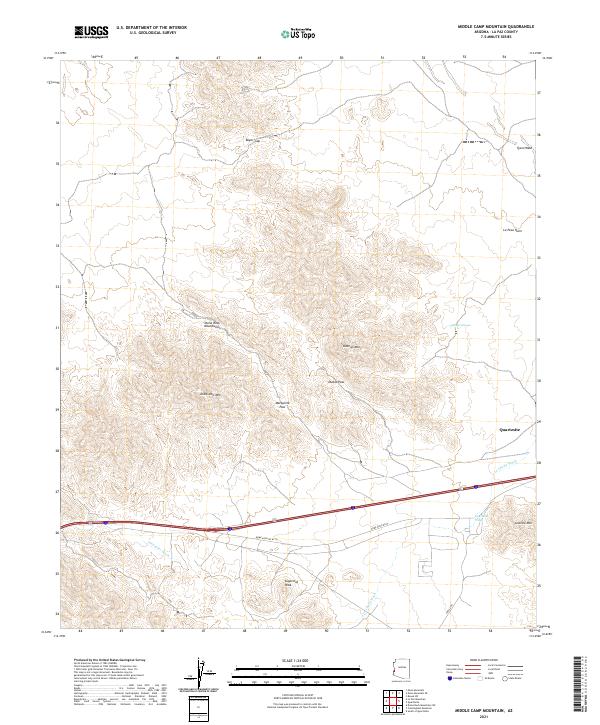 Middle Camp Mountain topographic map thumbnail