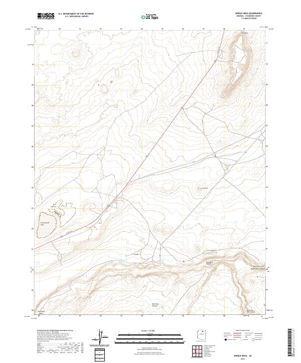 Middle Mesa topographic map thumbnail