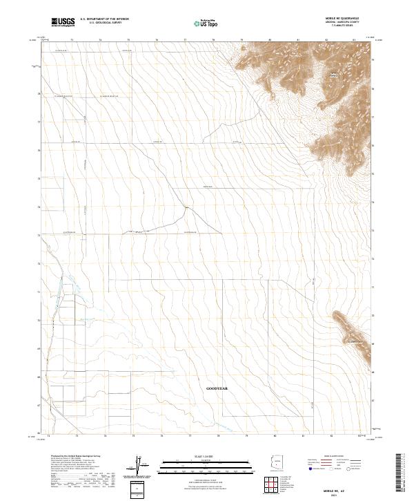 Mobile NE topographic map thumbnail