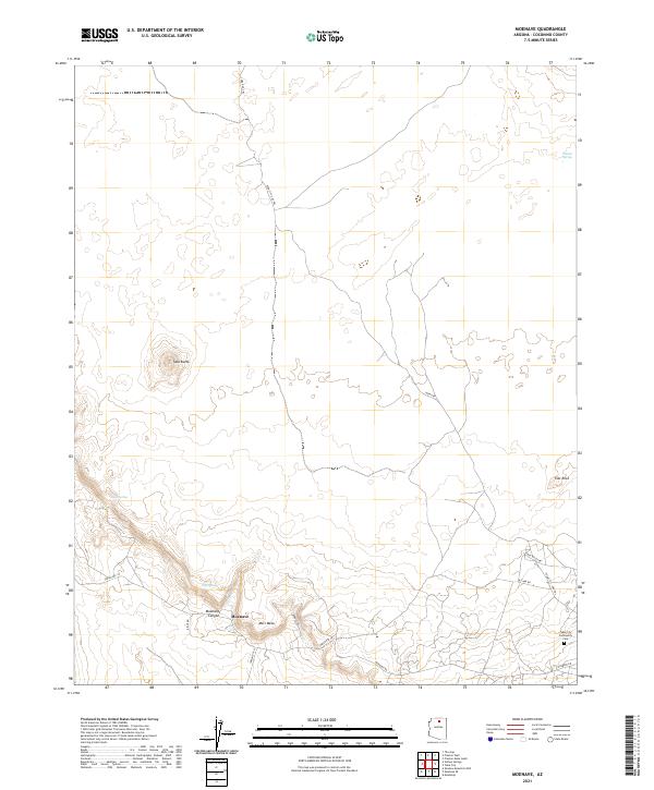 Moenave topographic map thumbnail