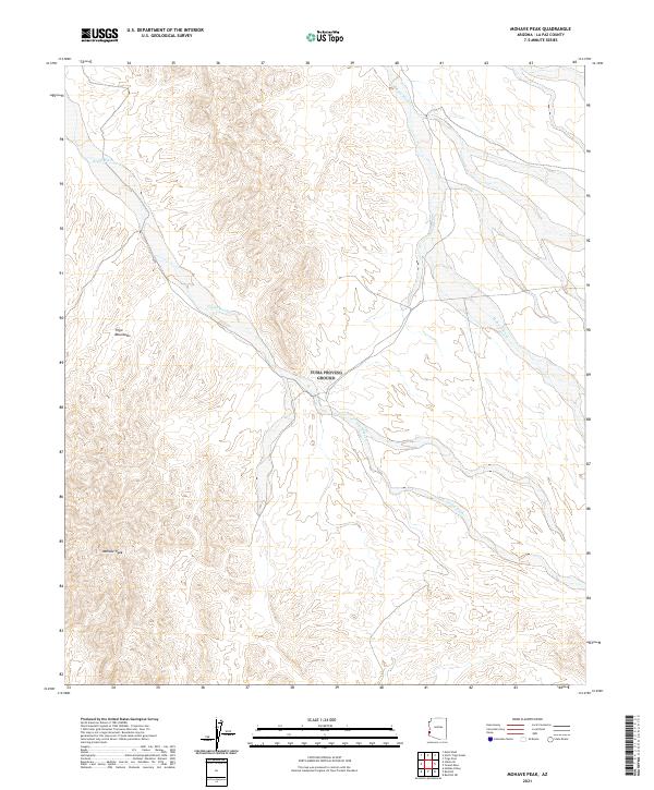 Mohave Peak topographic map thumbnail