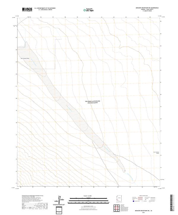Mohawk Mountains NE topographic map thumbnail