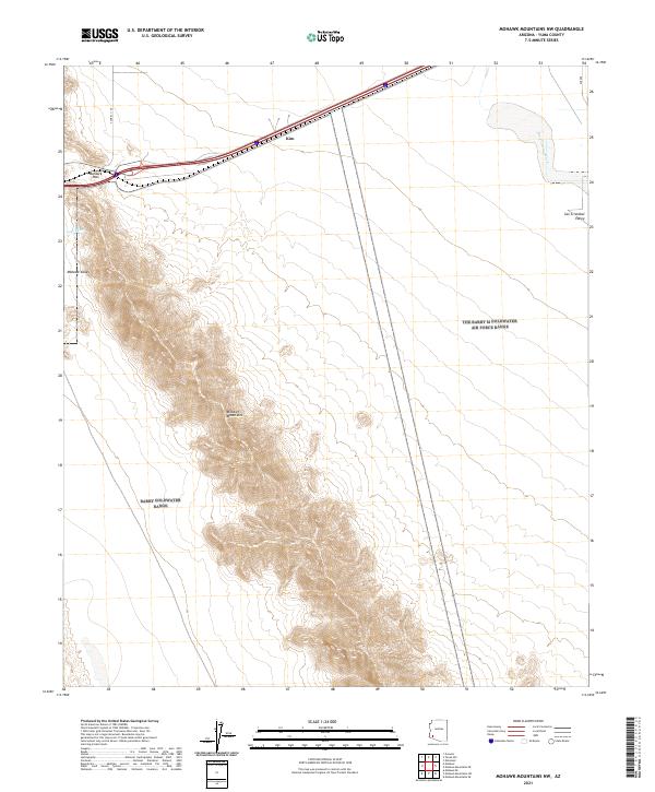 Mohawk Mountains NW topographic map thumbnail