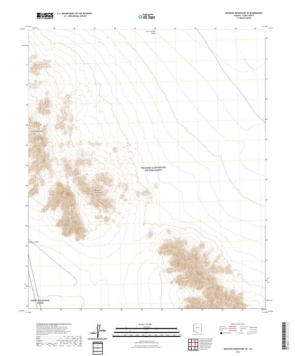 Mohawk Mountains SE topographic map thumbnail
