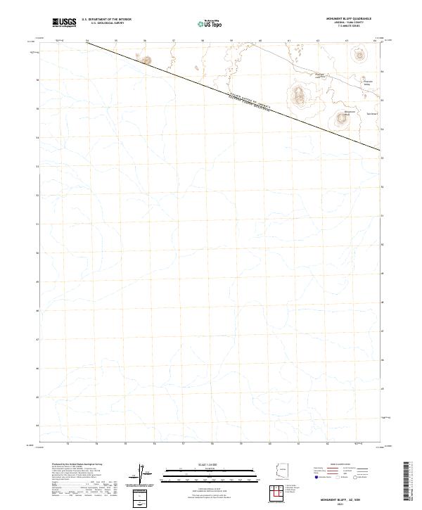 Monument Bluff topographic map thumbnail