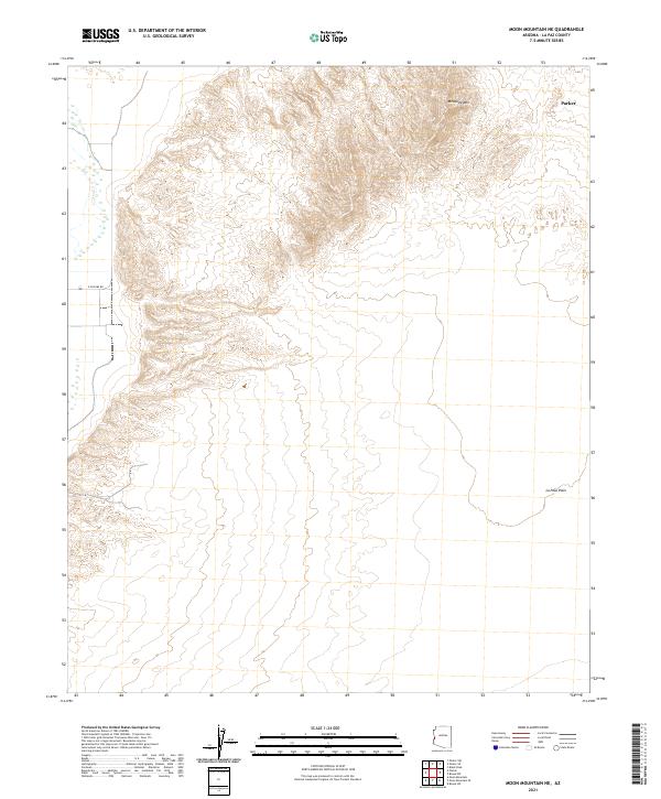 Moon Mountain NE topographic map thumbnail