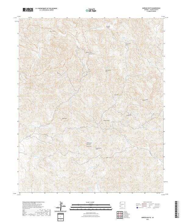 Morgan Butte topographic map thumbnail