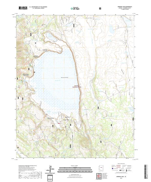 Mormon Lake topographic map thumbnail